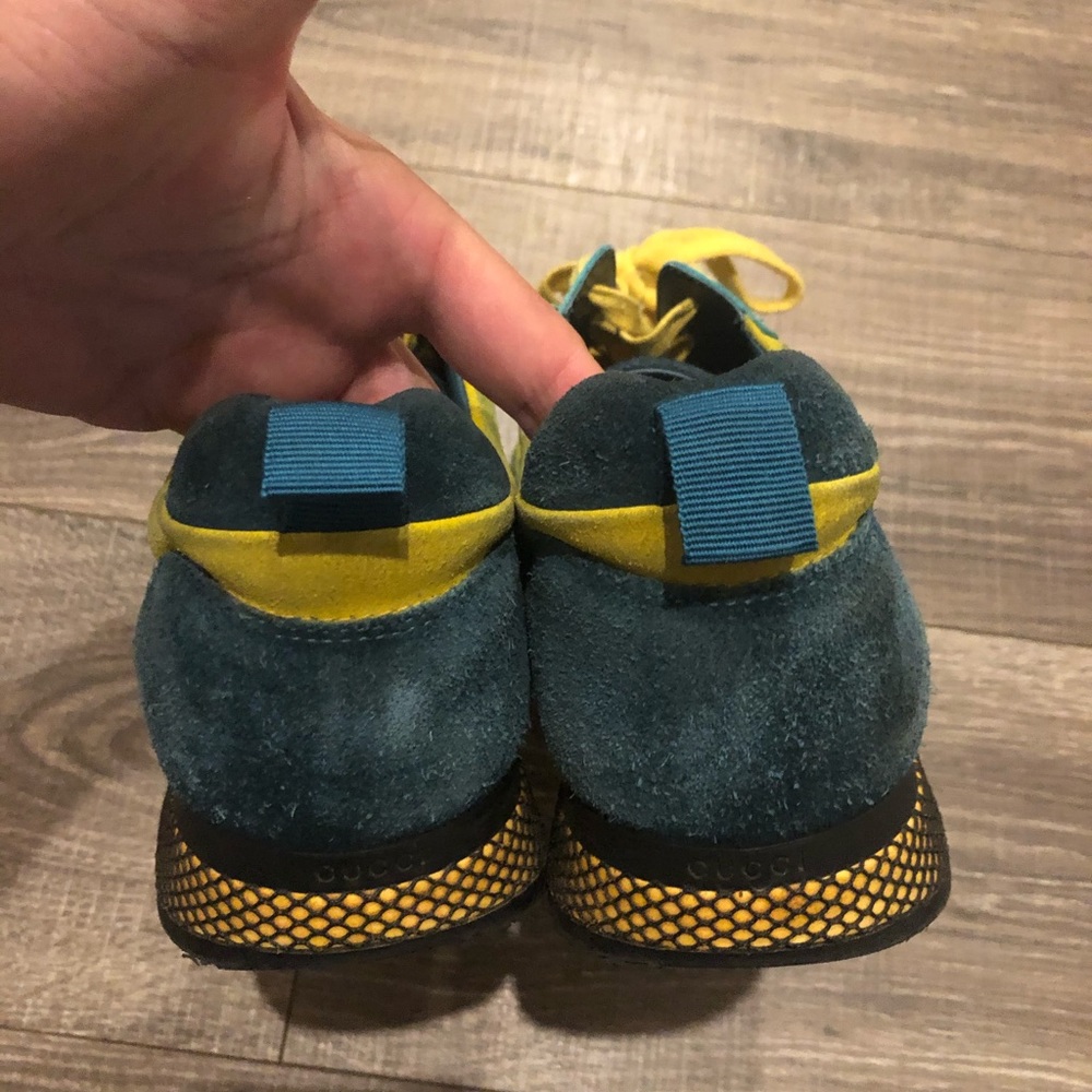 Gucci Multicolor Suede Leather Runner Sneakers - image 6